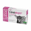 KRKA Селафорт капли от блох и клещей для кошек и собак массой меньше 2,5 кг, 15 мг, 0,25 мл, 1 пипетка ветеринарный для всех возрастов породы мелкого размера Словения 1 уп. х 1 шт. х 0.003 кг KRKA Селафорт капли от блох и клещей для кошек и собак массой меньше 2,5 кг, 15 мг, 0,25 мл, 1 пипетка ветеринарный для всех возрастов породы мелкого размера Словения 1 уп. х 1 шт. х 0.003 кг