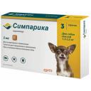 Zoetis таблетки от блох и клещей Симпарика для собак весом 1,3-2,5 кг, 5 мг 3 шт. в уп., 1 уп. Zoetis таблетки от блох и клещей Симпарика для собак весом 1,3-2,5 кг, 5 мг 3 шт. в уп., 1 уп.