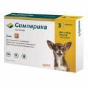 Симпарика (Zoetis) таблетки от блох и клещей для собак весом от 1,3 до 2,5 кг - 3 шт от блох для всех возрастов миниатюрные породы США 1 уп. х 1 шт. х 0.024 кг Симпарика (Zoetis) таблетки от блох и клещей для собак весом от 1,3 до 2,5 кг - 3 шт от блох для всех возрастов миниатюрные породы США 1 уп. х 1 шт. х 0.024 кг