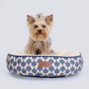 RURRI Лежак круглый для кошек и собак мелких пород Флора, 44х9 см, синий RURRI Лежак круглый для кошек и собак мелких пород Флора, 44х9 см, синий