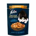 Felix Влажный корм (пауч) для взрослых кошек Мясные ломтики, с курицей в соусе, 75 гр. Felix Влажный корм (пауч) для взрослых кошек Мясные ломтики, с курицей в соусе, 75 гр.