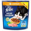 Корм для взрослых кошек Felix Мясное объедение, с курицей 2 шт. x 1300 г Корм для взрослых кошек Felix Мясное объедение, с курицей 2 шт. x 1300 г
