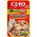 Влажный корм для кошек Ciao Kinnodashi Тунец Магуро и тунец Кацуо с крабом сурими 60г Влажный корм для кошек Ciao Kinnodashi Тунец Магуро и тунец Кацуо с крабом сурими 60г