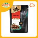 Влажный корм для кошек Sheba говядина ломтики в соусе Влажный корм для кошек Sheba говядина ломтики в соусе