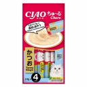 Inaba Ciao Churu лакомство-пюре для взрослых кошек с тунцом кацуо - 14 г х 4 шт супер премиум для взрослых с тунцом для всех пород Китай 1 уп. х 1 шт. х 0.056 кг Inaba Ciao Churu лакомство-пюре для взрослых кошек с тунцом кацуо - 14 г х 4 шт супер премиум для взрослых с тунцом для всех пород Китай 1 уп. х 1 шт. х 0.056 кг