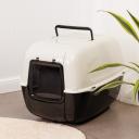 Ferplast Туалет для кошек закрытый Prima с угольным фильтром, черный, 52,5х38х39,5 см Ferplast Туалет для кошек закрытый Prima с угольным фильтром, черный, 52,5х38х39,5 см