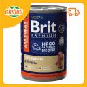 Влажный корм для собак всех пород Brit Premium говядина-печень Влажный корм для собак всех пород Brit Premium говядина-печень