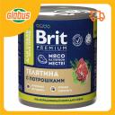 Влажный корм для собак всех пород Brit Premium телятина-потрошки Влажный корм для собак всех пород Brit Premium телятина-потрошки