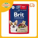 Влажный корм для собак всех пород Brit Premium говядина в соусе Влажный корм для собак всех пород Brit Premium говядина в соусе