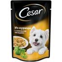 Корм для собак Cesar курица, с зелеными овощами 2 шт. х 85 г Корм для собак Cesar курица, с зелеными овощами 2 шт. х 85 г
