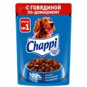 Chappi Сытный мясной обед полнорационный влажный корм для собак, с говядиной по-домашнему, кусочки в соусе, в паучах - 85 г повседневный эконом для взрослых с говядиной для всех пород паучи Российский корм 1 уп. х 28 шт. х 2.38 кг Chappi Сытный мясной обед полнорационный влажный корм для собак, с говядиной по-домашнему, кусочки в соусе, в паучах - 85 г повседневный эконом для взрослых с говядиной для всех пород паучи Российский корм 1 уп. х 28 шт. х 2.38 кг