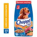 Корм для собак Chappi Мясное изобилие, мясное ассорти, с овощами, с травами 15000 г Корм для собак Chappi Мясное изобилие, мясное ассорти, с овощами, с травами 15000 г