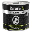 Корм для собак Четвероногий Гурман Platinum line Рубец, беззерновой, говядина 6 шт. х 525 г Корм для собак Четвероногий Гурман Platinum line Рубец, беззерновой, говядина 6 шт. х 525 г
