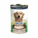 Корм для собак HAPPY DOG Телятина с овощами нежный паштет банка 410г Корм для собак HAPPY DOG Телятина с овощами нежный паштет банка 410г