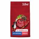 Purina ONE Сухой корм для взрослых собак средних и крупных пород, с высоким содержанием говядины и с рисом, 3,8 кг Purina ONE Сухой корм для взрослых собак средних и крупных пород, с высоким содержанием говядины и с рисом, 3,8 кг