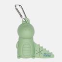 RURRI Диспенсер силиконовый для пакетов Крокодил, 9х9,5х5 см, зеленый RURRI Диспенсер силиконовый для пакетов Крокодил, 9х9,5х5 см, зеленый