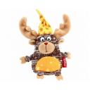 Игрушка для собак GiGwi Plush Friendz Лось (75400), коричневый/бежевый, 1шт. Игрушка для собак GiGwi Plush Friendz Лось (75400), коричневый/бежевый, 1шт.