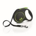Flexi Рулетка для собак Black Design, L, до 50 кг, ремень 5 м, черно-зеленая Flexi Рулетка для собак Black Design, L, до 50 кг, ремень 5 м, черно-зеленая