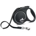Поводок-рулетка flexi Black Design M. Лента 5 м. для собак до 25 кг. Серебряный Поводок-рулетка flexi Black Design M. Лента 5 м. для собак до 25 кг. Серебряный