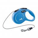 Flexi Рулетка для собак New Classic, XS, до 8 кг, трос 3 м, синий Flexi Рулетка для собак New Classic, XS, до 8 кг, трос 3 м, синий