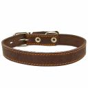 Каскад Ошейник кожаный для собак, обхват шеи 50-59 см, ширина 3,5 см, коричневый Каскад Ошейник кожаный для собак, обхват шеи 50-59 см, ширина 3,5 см, коричневый