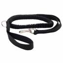 Каскад Поводок для собак амортизирующий с двумя ручками, 25 мм, 135-235 см, черный Каскад Поводок для собак амортизирующий с двумя ручками, 25 мм, 135-235 см, черный