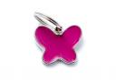 Адресник My Family charms Бабочка розовый средний Адресник My Family charms Бабочка розовый средний