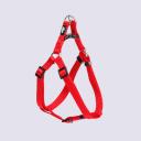 Rungo Шлейка для собак нейлоновая Step-in, обхват груди 33-46,5 см, ширина 10 мм, красная Rungo Шлейка для собак нейлоновая Step-in, обхват груди 33-46,5 см, ширина 10 мм, красная