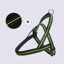 Rungo Шлейка для собак со светоотражающей полоской Norway, обхват груди 68-88 см, ширина ремешка 3,5 см, черно-зеленый Rungo Шлейка для собак со светоотражающей полоской Norway, обхват груди 68-88 см, ширина ремешка 3,5 см, черно-зеленый