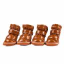 Petmax Ботинки из кожзама для собак XS коричневый (унисекс) Petmax Ботинки из кожзама для собак XS коричневый (унисекс)