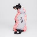 Petmax Комбинезон с капюшоном для собак, 2XL, розово-серый (девочка) Petmax Комбинезон с капюшоном для собак, 2XL, розово-серый (девочка)