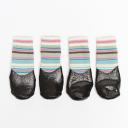 Petmax Носки с полосками и прорезиненной подошвой для собак, S, зеленые Petmax Носки с полосками и прорезиненной подошвой для собак, S, зеленые