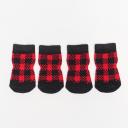 Petmax Носки в клетку для собак, M, красно-черные Petmax Носки в клетку для собак, M, красно-черные