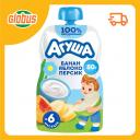 Творог детский фруктовый Агуша банан-яблоко-персик с 6 месяцев 4% Творог детский фруктовый Агуша банан-яблоко-персик с 6 месяцев 4%