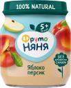 Пюре ФрутоНяня Яблоко персик с 5 месяцев 100г Пюре ФрутоНяня Яблоко персик с 5 месяцев 100г