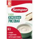 Каша Semper безмолочная рисовая, с 4 месяцев Каша Semper безмолочная рисовая, с 4 месяцев