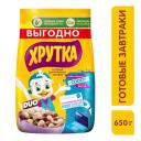 Готовый шоколадный завтрак ХРУТКА DUO, обогащенный кальцием, 650 г Готовый шоколадный завтрак ХРУТКА DUO, обогащенный кальцием, 650 г
