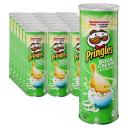 Чипсы Картофельные Pringles Сметана и Лук 165г, 19 штук Чипсы Картофельные Pringles Сметана и Лук 165г, 19 штук