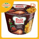 Лапша быстрого приготовления Биг ланч с ароматной говядиной, грибами и зеленью Лапша быстрого приготовления Биг ланч с ароматной говядиной, грибами и зеленью