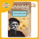 Сыр полутвёрдый Маасдам Schonfeld 45%, нарезка Сыр полутвёрдый Маасдам Schonfeld 45%, нарезка