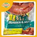 Конфеты вафельные Мишки в лесу Победа вкуса в горьком шоколаде Конфеты вафельные Мишки в лесу Победа вкуса в горьком шоколаде