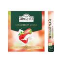 Чай черный Ahmad Tea Strawberry Cream в пакетиках, 100 пак. Чай черный Ahmad Tea Strawberry Cream в пакетиках, 100 пак.