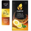 Чай черный в пакетиках CURTIS "Citrus Groove" 25 пакетиков, c лимоном, цитроном и мятой, мелколистовой Чай черный в пакетиках CURTIS "Citrus Groove" 25 пакетиков, c лимоном, цитроном и мятой, мелколистовой