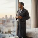 Халат мужской Cawo размер 58, темно-серый Халат мужской Cawo размер 58, темно-серый