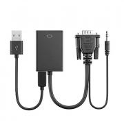 VGA / 3,5 мм аудио разъем Кабель-переходник, VGA / 3,5 мм аудио разъем к HDMI 1.4 Кабель-переходник Male - Female 1080P Короткий (менее 20 см) VGA / 3,5 мм аудио разъем Кабель-переходник, VGA / 3,5 мм аудио разъем к HDMI 1.4 Кабель-переходник Male - Female 1080P Короткий (менее 20 см)