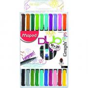 Капиллярная ручка Maped Graph Peps DUO, 0,4 мм, набор 10 штук/20 цветов (749251) Капиллярная ручка Maped Graph Peps DUO, 0,4 мм, набор 10 штук/20 цветов (749251)