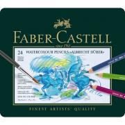 Карандаши цветные Faber-Castell Albrecht Durer акварельные, набор 24 цвета в металлическом пенале (117524) Карандаши цветные Faber-Castell Albrecht Durer акварельные, набор 24 цвета в металлическом пенале (117524)