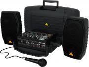 Behringer Ppa200 - Портативная система звукоусиления 150 Вт, 5-канальный микшер, усилитель, микрофон, кабели Behringer Ppa200 - Портативная система звукоусиления 150 Вт, 5-канальный микшер, усилитель, микрофон, кабели
