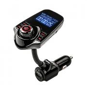 agetunr FM-передатчик Bluetooth автомобильный комплект громкой связи mp3 музыкальный плеер радио адаптер с пультом дистанционного agetunr FM-передатчик Bluetooth автомобильный комплект громкой связи mp3 музыкальный плеер радио адаптер с пультом дистанционного