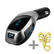 x5 car bluetooth kit беспроводной fm передатчик радиоприемник fm modulator handsfree музыка mp3 usb плеер аудио для смартфона x5 car bluetooth kit беспроводной fm передатчик радиоприемник fm modulator handsfree музыка mp3 usb плеер аудио для смартфона